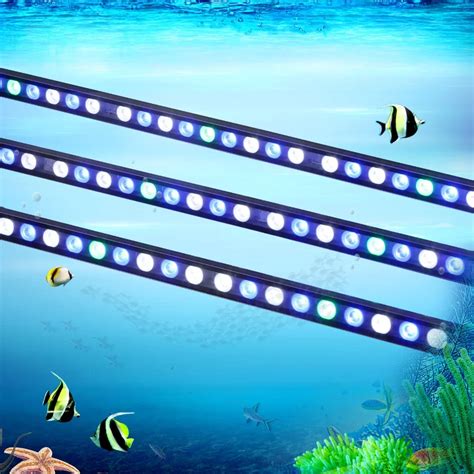 5pcs Lot 108W LED Aquarium Light Bar Hard Strip Lamp Waterproof For