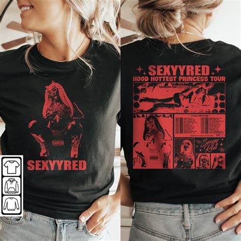 Sexyy Red 90s Music Rap Shirt 2 Sides Vintage Rapper Retro Y2k Sold By