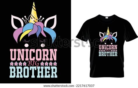 Unicorn Rainbow T Shirt Design Template Stock Vector Royalty Free