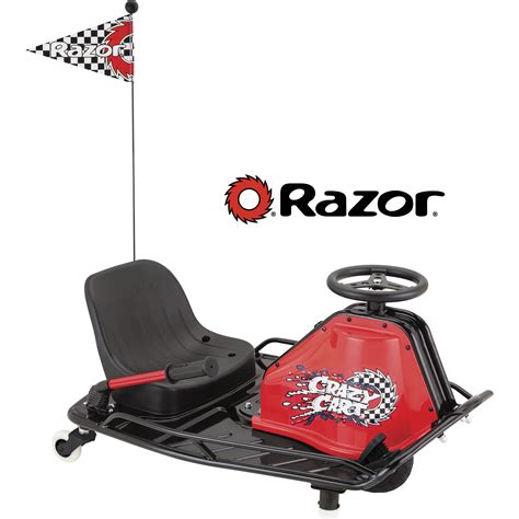 Razor 24 Volt Electric Powered Drifting Crazy Cart For Ages 8 And Up