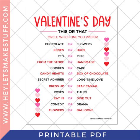 Printable Valentine S Day Games Bundle Hey Let S Make Stuff