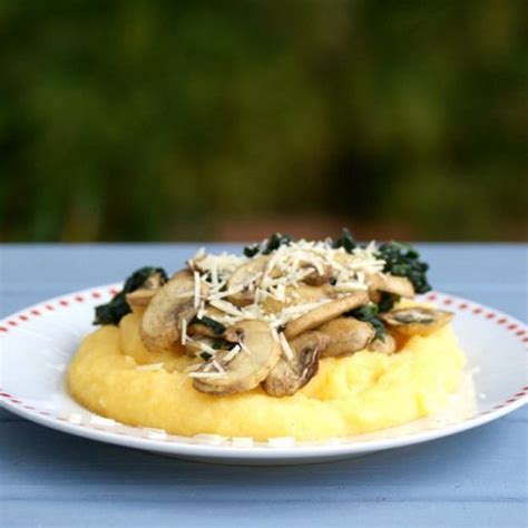 Roasted Mushroom Polenta Recipe Creamy Polenta With Flavoursome