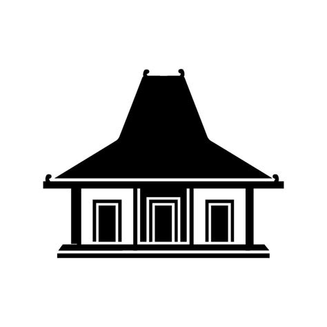 Joglo Javanese Traditional House Icon Vectors Illustration 48714313