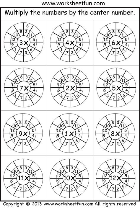 2 5 And 10 Times Tables Worksheets