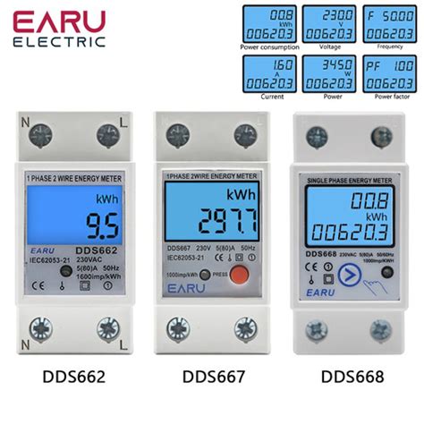 Jual KWH Meter Digital 1 Phase Pengukur Pemakaian Listrik DDS668