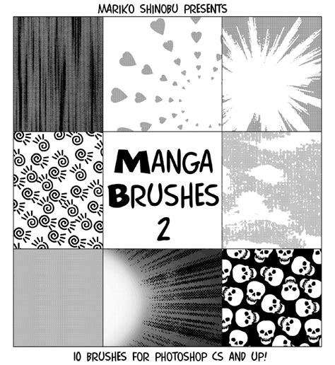 Manga Brushes 2 Texture Graphic Design Manga Manga Drawing