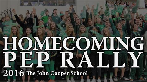 All School Homecoming Pep Rally 2016 The John Cooper School Youtube