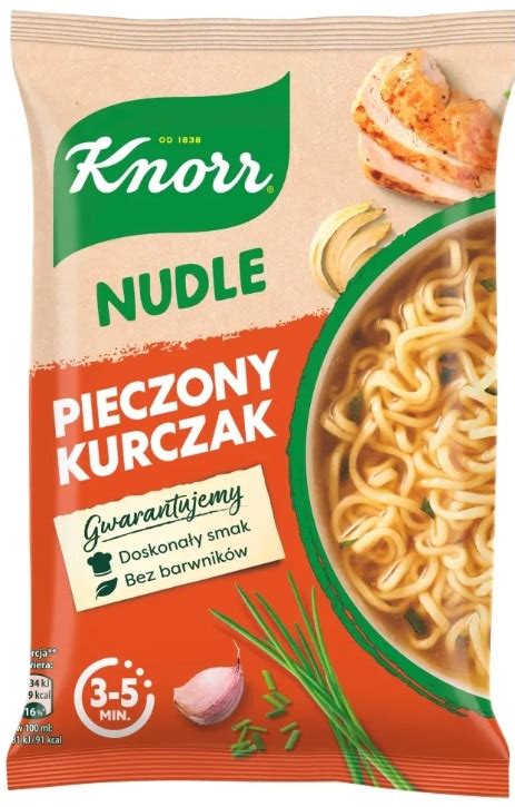 Knorr Nudle Pieczony Kurczak Zupa Danie G Allegro Pl