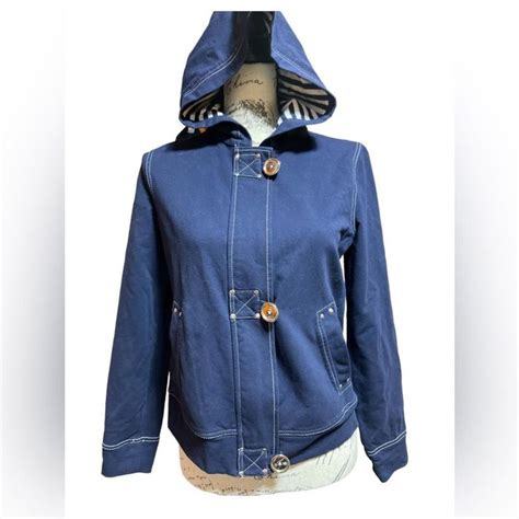 Jones New York Jones New York Nautical Hooded Womens Jacket Small Grailed