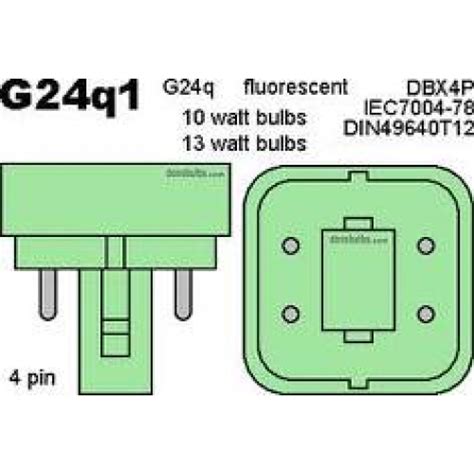 13w Double Tube 4 Pin G24q 1 Base 2700k Cfl Roxi