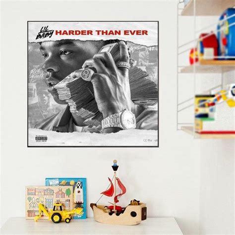 Lil Baby - Harder Than Ever Album Cover Wall Decoration Photo – Poster ...