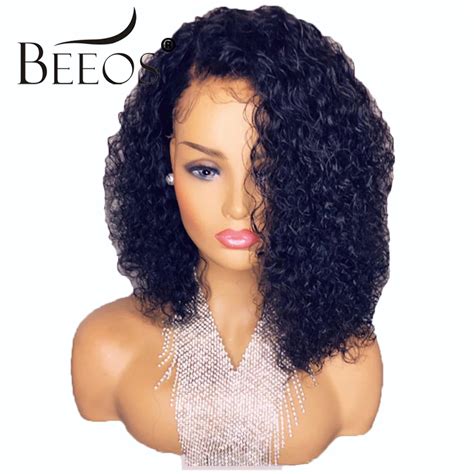 Pre Plucked Lace Front Human Hair Wigs Brazilian Hair Curly Glueless