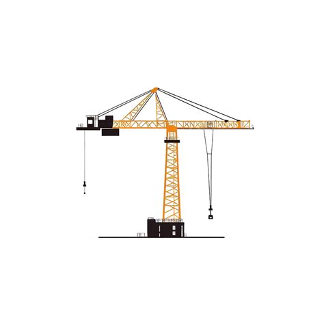 Ilustração De Guindaste De Construção Em Estilo Minimalista Png Máquina Industrial