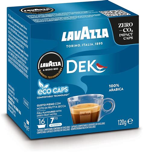 Lavazza A Modo Mio Dek Cremoso Coffee Capsules Decaffeinated