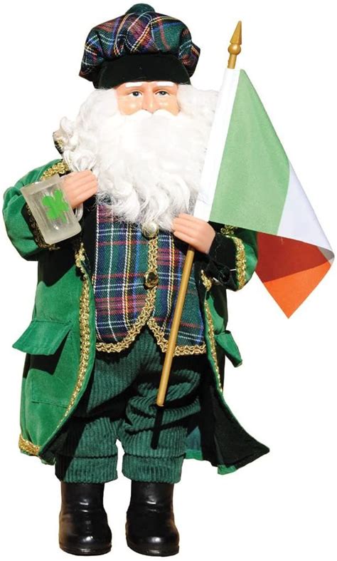 Irish Santa Claus 15 Inch The Country Christmas Loft Santa Statues