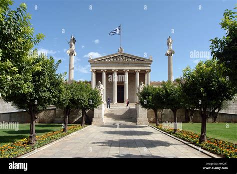 Academy Of Athens Athens Attiki Greece Europe Stock Photo Alamy