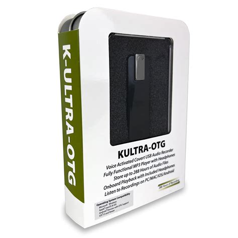 K-ULTRA-OTG – Ultra Tiny Wearable Audio Recorder with Voice Activation ...