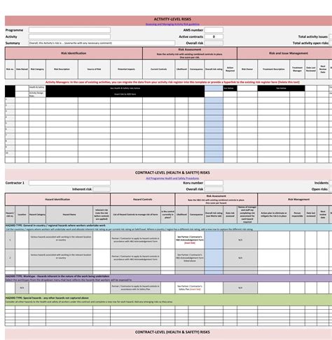 Useful Risk Register Templates Word Excel Templatelab