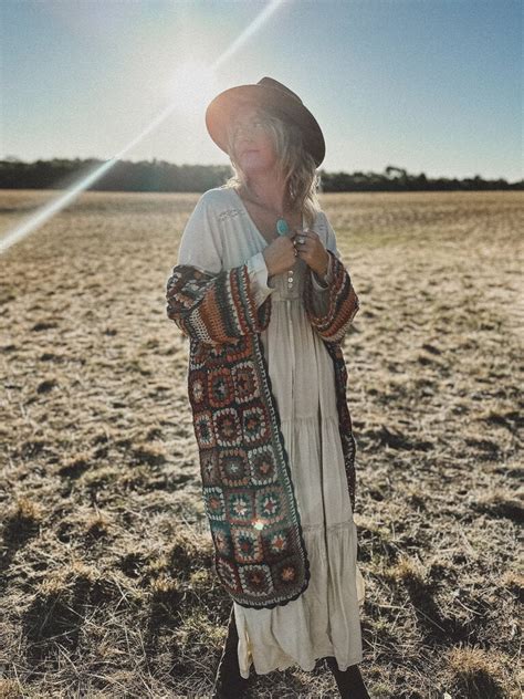 CROCHET CARDI DESERT DREAMER SAGE Naked Gypsy