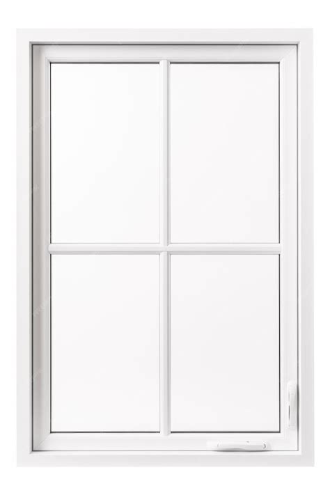 Premium Photo | A simple white window with four panes of glass Ideal