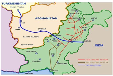 Turkmenistan Afghanistan Pakistan India Gas Pipeline Tapi Isgs