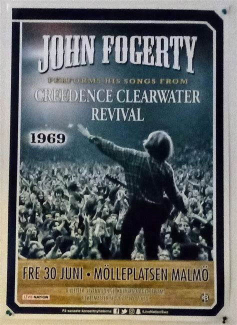 Pin af paul van på Concert posters John Fogerty