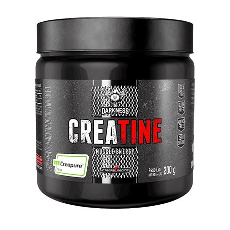 Creatine Creapure 200g Sabor Neutro Darkness Bem Estar Bem