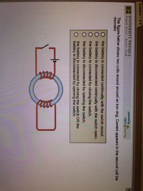 Solved The Figure Below Shows Two Coils Wound Around An Iron