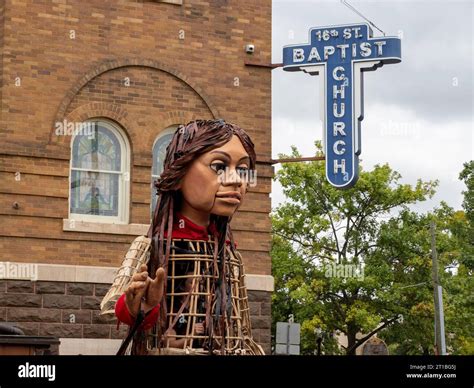 Birmingham Alabama Usa 12th Oct 2023 Little Amal The Puppet