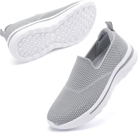 Amazon Akk Womens Walking Tennis Shoes Slip On Memory Foam