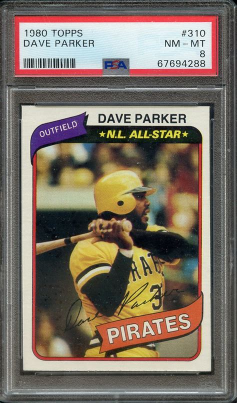 Lot Detail 1980 TOPPS 310 DAVE PARKER PSA NM MT 8