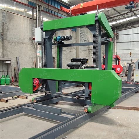 Woodworking Band Saw For Log Cutting Machine Horizontal Wood Cutting