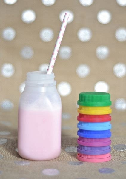 Plastic Mini Milk Bottles With Color Lids Mini Milk Bottles Milk Bottle Plastic Milk Bottles