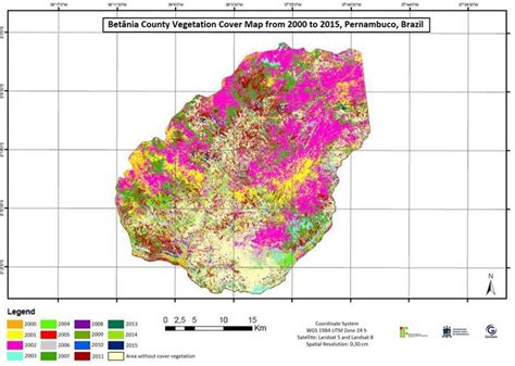 -Betânia county vegetation coverage map. | Download Scientific Diagram