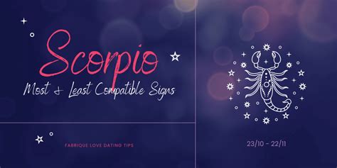 Scorpio Compatibility - Most & Least Compatible Signs | Fabrique