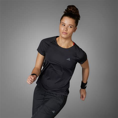 Women S Clothing Adizero Running Tee Black Adidas Egypt