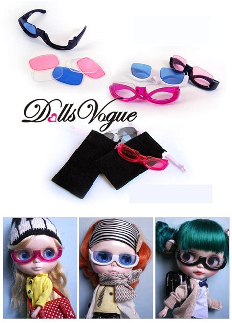 Blythe Fashion Sunglasses Doll Glasses Semi Frame Eyeglasses Etsy