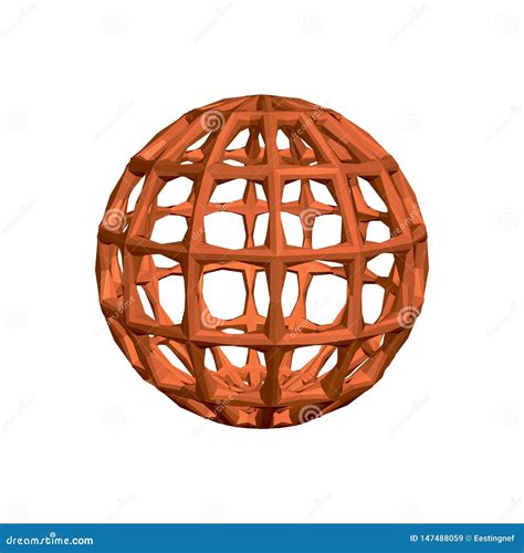 Wireframe Abstracto De La Esfera Ilustraci N Del Vector D Ilustraci N