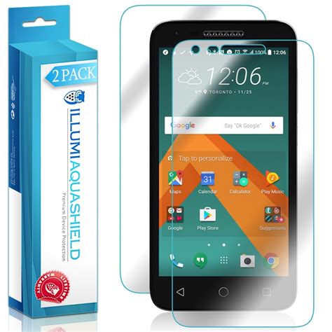 X Illumi Aquashield Front Screen Back Panel Protector For Alcatel