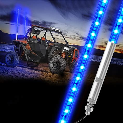 Pc M Blue Led Whip Light For Truck Bestzheyu Ft Atv Utv Led Whip