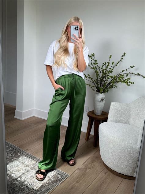 Satin Pull On Wide Leg Pant Curated On Ltk Wide Leg Pants Outfit