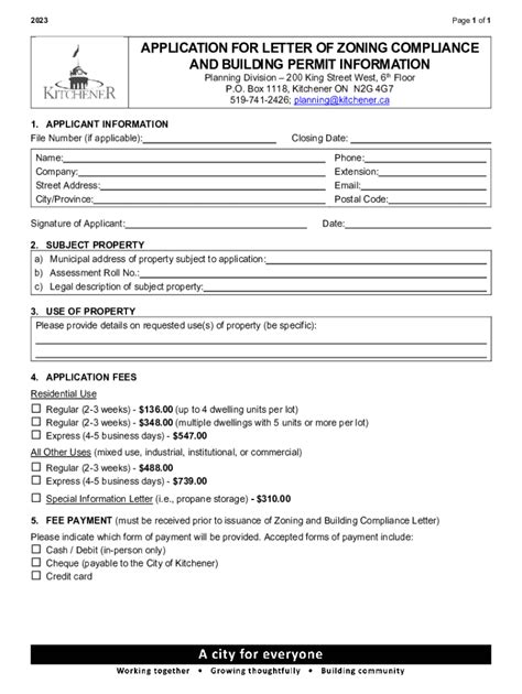 Fillable Online Application For Letter Of Zoning Compliance And Building Fax Email Print