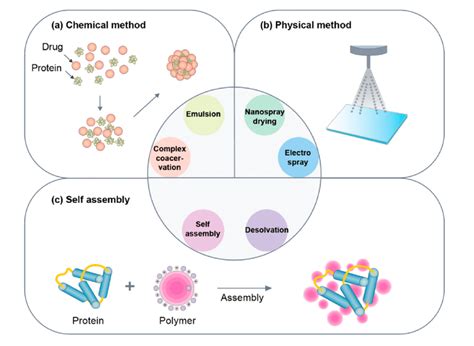 Categorization Of Methods For Preparing Protein Nanoparticles A The