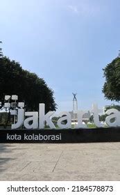 Visiting Lapangan Banteng Park Jakarta Stock Photo