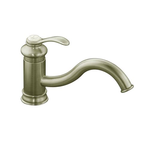 Kohler Coralais Single Handle Standard Kitchen Faucet With Side Sprayer And Lever Handle In