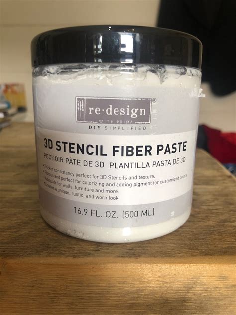 Redesign 3D Stencil Fiber Paste By Prima Etsy Australia