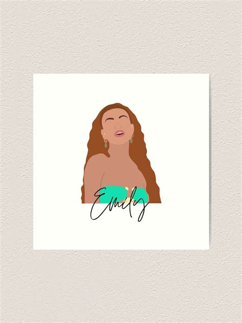 Too Hot To Handle Emily Art Print By Katedmz Redbubble