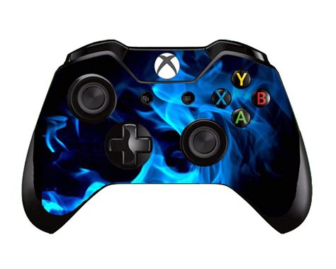 UUShop Blue Fire Flame Vinyl Skin Decal Cover for Microsoft Xbox One ...