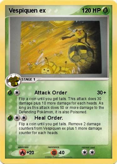 Pokémon Vespiquen ex - Attack Order - My Pokemon Card