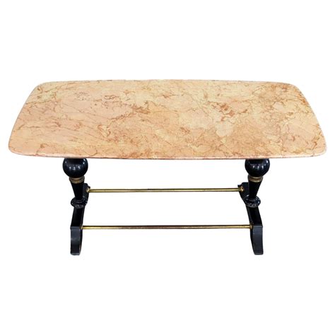 Organic Mid-Century Modern Coffee Table with Brass and Mosaic, Germany